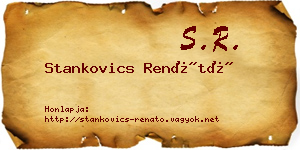 Stankovics Renátó névjegykártya